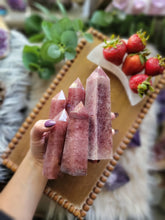 Load image into Gallery viewer, AAA Juicy Strawberry "Tanzberry" Quartz Towers