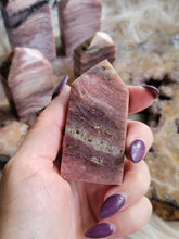 Load image into Gallery viewer, Natural Banded Pink Mica Towers