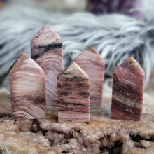 Load image into Gallery viewer, Natural Banded Pink Mica Towers