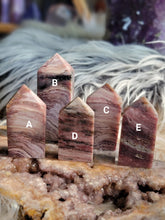 Load image into Gallery viewer, Natural Banded Pink Mica Towers