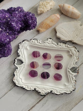 Load image into Gallery viewer, Natural Magenta Fluorite Mini Crystal Clam Shells