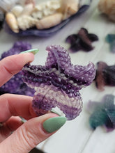 Load image into Gallery viewer, Natural Rainbow Fluorite Crystal Starfish