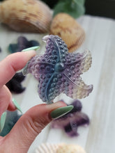 Load image into Gallery viewer, Natural Rainbow Fluorite Crystal Starfish
