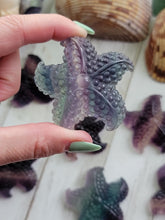 Load image into Gallery viewer, Natural Rainbow Fluorite Crystal Starfish