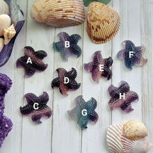Load image into Gallery viewer, Natural Rainbow Fluorite Crystal Starfish