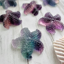 Load image into Gallery viewer, Natural Rainbow Fluorite Crystal Starfish