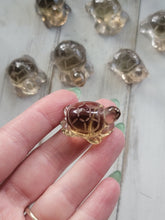 Load image into Gallery viewer, Smokey Quartz Mini Crystal Turtles