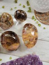 Load image into Gallery viewer, Natural Lodolite Shamanic Dream Quartz Crystal Lenses