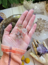 Load image into Gallery viewer, Mini Smokey Clear Quartz Stellated Asteroid Sacred Geometry Merkabah Stars