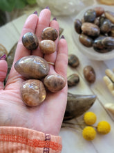 Load image into Gallery viewer, Natural Black Sunstone Gemstone Tumbles