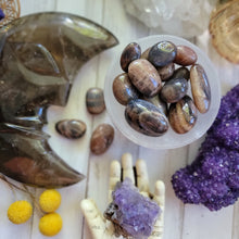 Load image into Gallery viewer, Natural Black Sunstone Gemstone Tumbles