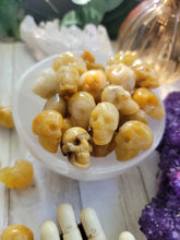 Load image into Gallery viewer, Yellow Jade Gemstone Carved Skulls