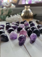 Load image into Gallery viewer, Witchy Purple Fluorite Crystal Skulls