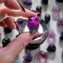 Load image into Gallery viewer, Witchy Purple Fluorite Crystal Skulls