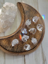 Load image into Gallery viewer, Mini Faceted Clear Quartz Skull Pendant Necklace