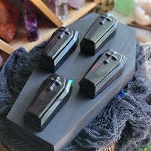 Load image into Gallery viewer, Small Gothic Obsidian Coffin Vessel