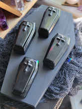 Load image into Gallery viewer, Small Gothic Obsidian Coffin Vessel