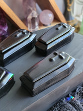 Load image into Gallery viewer, Small Gothic Obsidian Coffin Vessel