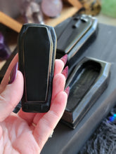Load image into Gallery viewer, Small Gothic Obsidian Coffin Vessel