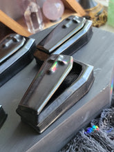 Load image into Gallery viewer, Small Gothic Obsidian Coffin Vessel