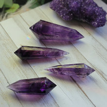 Load image into Gallery viewer, AAA Natural Phantom Amethyst Crystal Vogels