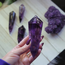 Load image into Gallery viewer, AAA Natural Phantom Amethyst Crystal Vogels