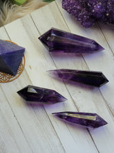 Load image into Gallery viewer, AAA Natural Phantom Amethyst Crystal Vogels