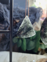 Load image into Gallery viewer, Rare Green Rutile Crystal Pendant Necklace
