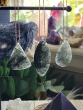 Load image into Gallery viewer, Rare Green Rutile Crystal Pendant Necklace