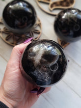 Load image into Gallery viewer, Black Star Rose Quartz Crystal Spheres