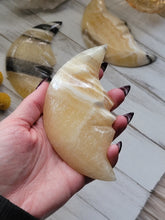 Load image into Gallery viewer, Zebra Onyx Crystal Gemstone Carved Moons