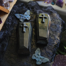 Load image into Gallery viewer, Large Gothic Obsidian Coffin Vessel