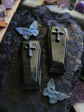 Load image into Gallery viewer, Large Gothic Obsidian Coffin Vessel