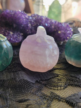 Load image into Gallery viewer, Mini Hand Carved Fluorite Crystal Pumpkins