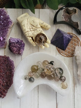 Load image into Gallery viewer, Natural Selenite Crescent Moon Bowl Dish