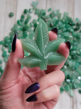Load image into Gallery viewer, Aventurine Crystal Carved Happy Leaf