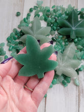 Load image into Gallery viewer, Aventurine Crystal Carved Happy Leaf