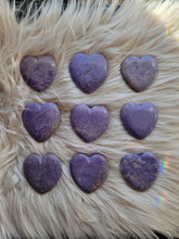 Load image into Gallery viewer, Rare Lavender Jade "Jadeite" Gemstone Hearts