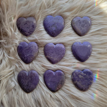 Load image into Gallery viewer, Rare Lavender Jade "Jadeite" Gemstone Hearts