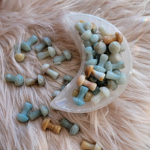 Load image into Gallery viewer, Mini Amazonite Carved Mushrooms