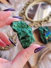 Load image into Gallery viewer, Fibrous Raw Malachite Gemstone