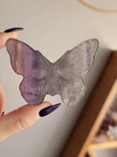 Load image into Gallery viewer, Fluorite Crystal Death Head Skull Butterfly Moth