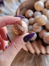 Load image into Gallery viewer, Natural Mini Flower Agate Crystal Spheres