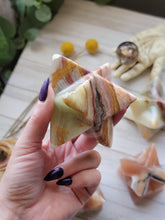 Load image into Gallery viewer, Green Onyx Gemstone Merkabahs