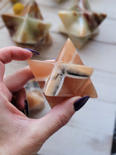 Load image into Gallery viewer, Green Onyx Gemstone Merkabahs