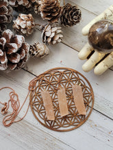 Load image into Gallery viewer, Peach Selenite Pendant Necklace