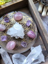 Load image into Gallery viewer, Mini Sacred Geometry Apophyllite Activation Crystal Grid Kits