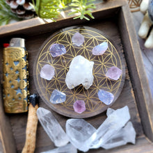 Load image into Gallery viewer, Mini Sacred Geometry Apophyllite Activation Crystal Grid Kits