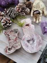 Load image into Gallery viewer, Brazilian Pink Amethyst Crystal Druzy Christmas Shapes