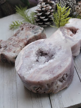 Load image into Gallery viewer, Brazilian Pink Amethyst Crystal Druzy Christmas Shapes